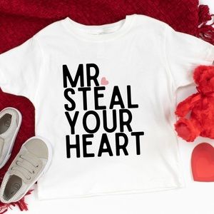 Valentine’s Day toddler 5/6t boy tshirt